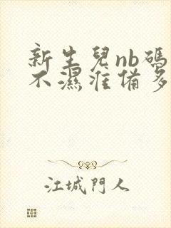 新生儿nb码尿不湿准备多少片合适