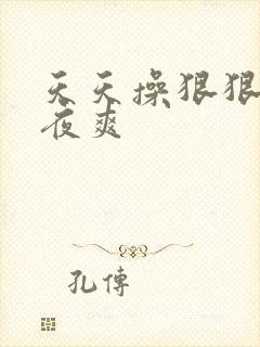 天天操狠狠操夜夜爽