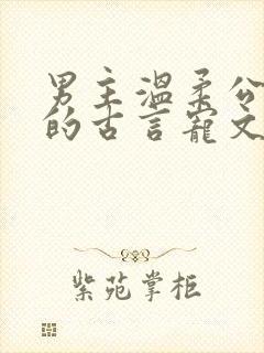 男主温柔公子型的古言宠文