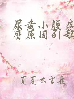 尿黄小腹疼是什么原因引起的