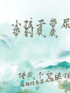 小孩子带尿不湿带到几岁