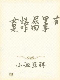 女性尿里有泡沫是咋回事