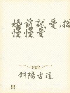 婚前试爱,总裁慢慢爱