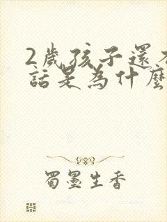 2岁孩子还不说话是为什么