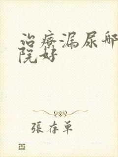 治疗漏尿哪家医院好