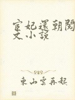 宦妃还朝阅读全文小说