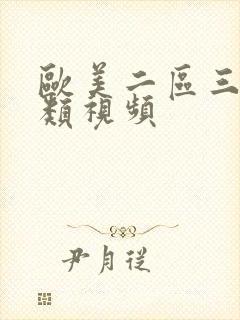 欧美二区三区另类视频