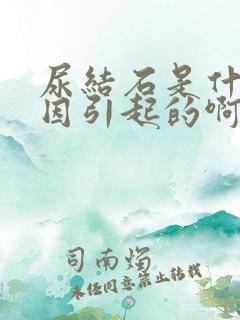 尿结石是什么原因引起的啊