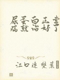 尿蛋白正常了肾病就治好了吗