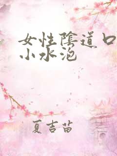 女性阴道口起了小水泡