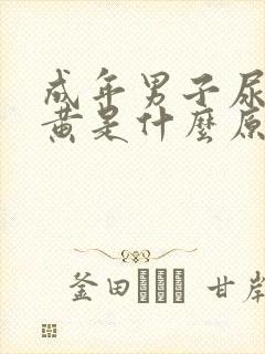 成年男子尿液发黄是什么原因