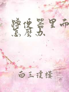 蹲便器里面漏水怎么办