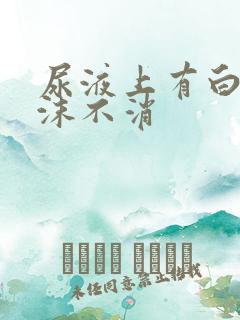 尿液上有白色浮沫不消