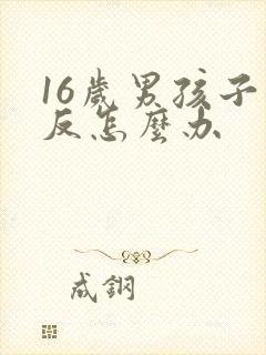 16岁男孩子逆反怎么办