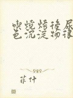 吃烧烤后尿液白色沉淀物很多