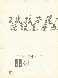 2岁孩子还不说话该怎么办