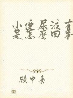 小便尿液有泡沫是怎么回事