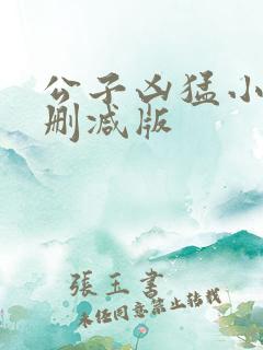 公子凶猛小说未删减版