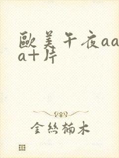 欧美午夜aaaa+片