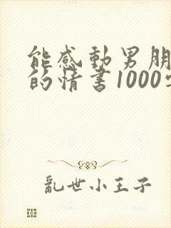 能感动男朋友哭的情书1000字