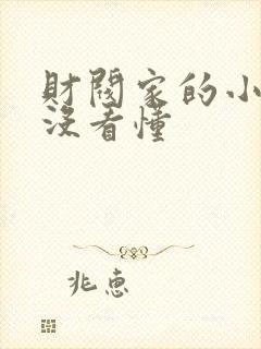 财阀家的小儿子没看懂