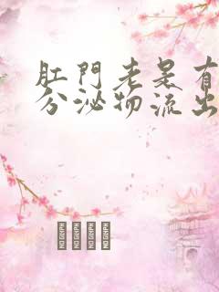 肛门老是有黄色分泌物流出怎么回事