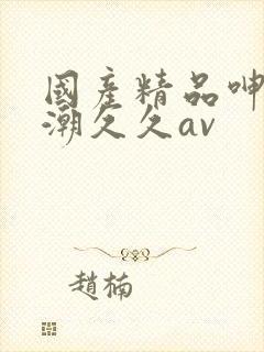 国产精品呻吟高潮久久av