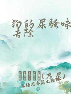 狗的尿骚味怎么去除