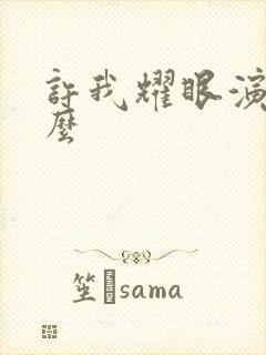许我耀眼演的什么