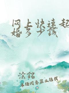 网上快速起诉离婚多少钱