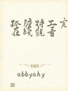 孤胆特工完整版在线观看