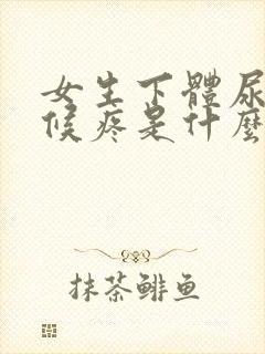 女生下体尿的时候疼是什么原因