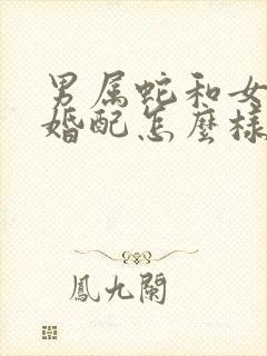 男属蛇和女属龙婚配怎么样