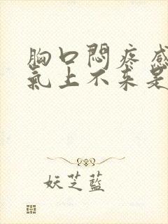 胸口闷疼 感觉气上不来是怎么了