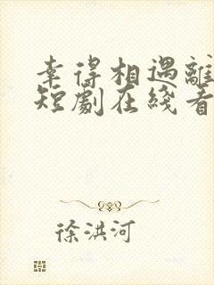 幸得相遇离婚时短剧在线看