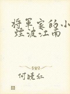 将军家的小娘子 烟波江南