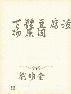 下体豆腐渣分泌物原因