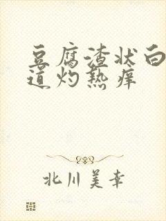 豆腐渣状白带阴道灼热痒