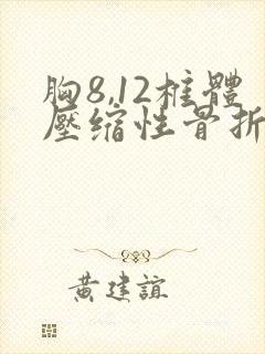 胸8,12椎体压缩性骨折严不严重