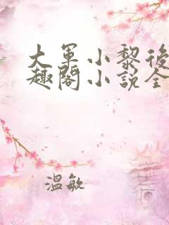 大军小黎后妈笔趣阁小说全文阅读