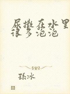 尿撒在水里面有很多泡泡