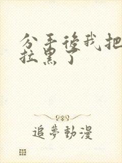 分手后我把男友拉黑了