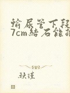 输尿管下段0.7cm结石能排出吗