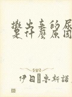 撒出来的尿很黄是什么原因