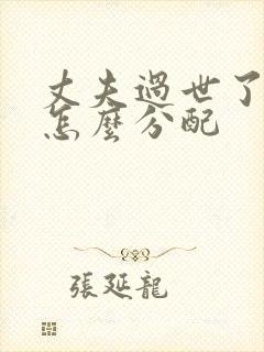 丈夫过世了遗产怎么分配