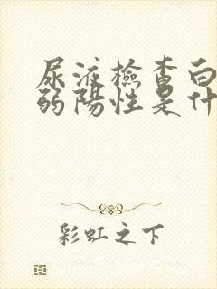 尿液检查白细胞弱阳性是什么原因