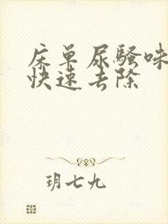 床单尿骚味怎么快速去除