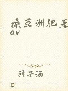 操亚洲肥老熟女av