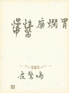 慢性糜烂胃炎 中医