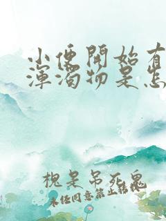 小便开始有白色浑浊物是怎么回事